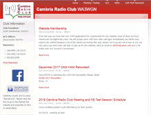Tablet Screenshot of cambriaradio.com